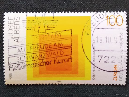 Марка германия 1993 год Современное искусство