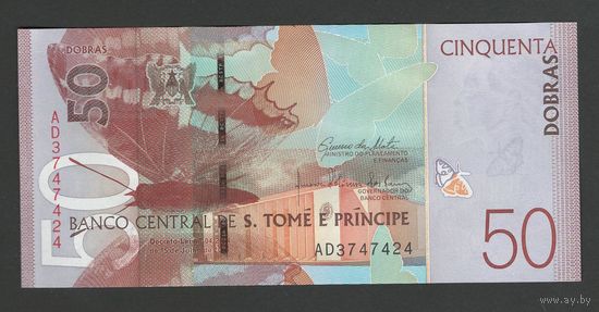 Сан-Томе и Принсипи 50 добра 2024 года. Тип P-79а. Состояние UNC