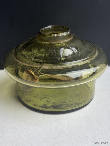 Стеклянный бочок от керосинки СССР