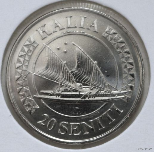 Тонга 20 сенити 2015 год