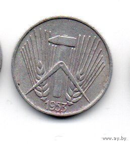 ГЕРМАНСКАЯ ДЕМОКРАТИЧЕСКАЯ РЕСПУБЛИКА 1 ПФЕННИГ 1953 А