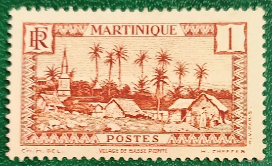 Мартиника 1933. Деревня Басс-Пуэнт