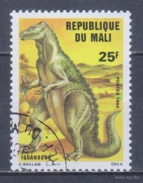 [1135] Мали 1984. Древняя фауна.Динозавры. Гашеная марка.