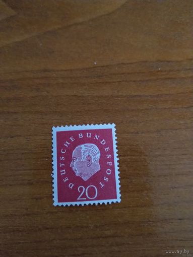 1959 ФРГ Мих 184 чистая клей MNH** 1-10