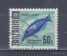 [1212] Танзания 1967. Фауна.Рыбы.50с. Гашеная марка.