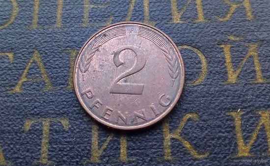 2 пфеннига 1989 (F) Германия ФРГ #02