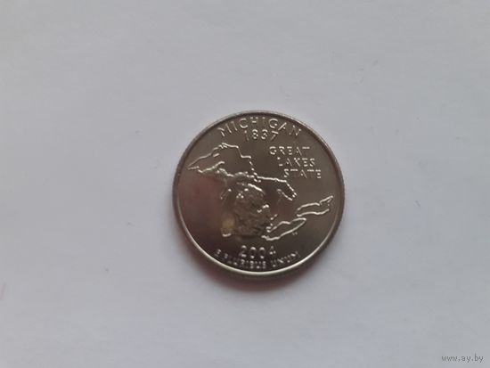 США квотер 2004 Мичиган