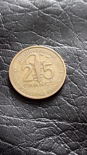 ТОГО 25 франков 1957 год