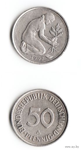 50 пфеннигов Германия 1992 года(A)