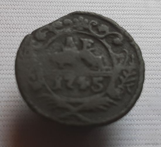 Денга 1745 год.