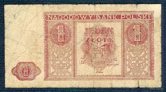 Польша, 1 злотый 1946 год.