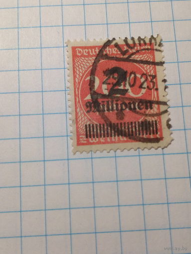 Марка Германия 1923