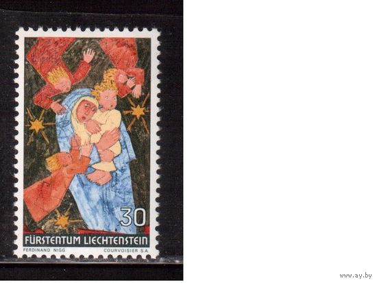 Лихтенштейн-1972, (Мих.578) ** ,  Рождество, Живопись