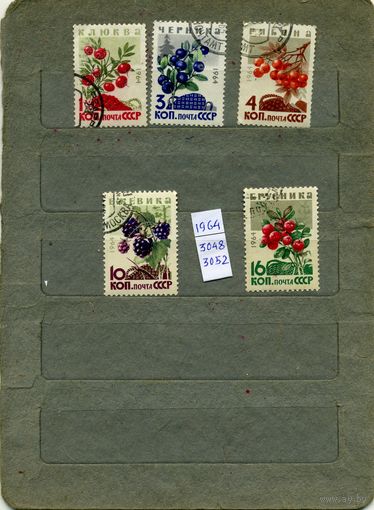 СССР, 1964, ЛЕСНЫЕ ЯГОДЫ,    серия 5м,