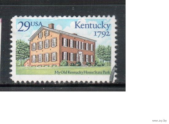 США-1992, (Мих.2240), гаш. , Штат Кентукки, (одиночка),
