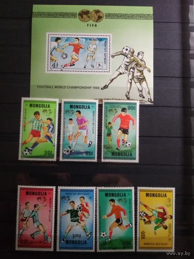 Монголия. 1986 г. Спорт.