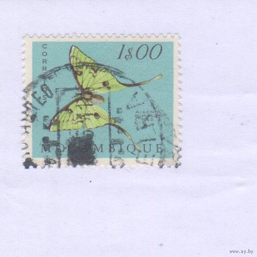[217] Португальский Мозамбик 1953. Фауна.Бабочка.1 э. Гашеная марка.