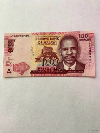 Малави 100 квача 2020 год UNC
