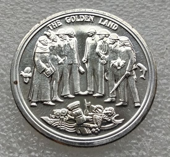 США. 200 - летие Калифорнии 1769-1969 гг. Серебро.