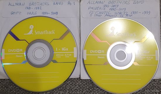 DVD MP3 дискография - The ALLMAN BROTHERS BAND, GOV'T MULE, PHIDEAUX, PSYCHOTIC WALTZ - 2 DVD