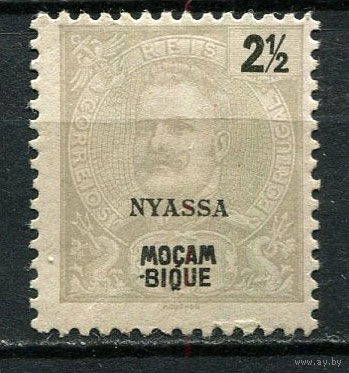 Португальские колонии - Ньяса - 1898 - Король Карлуш I 2 1/2 R  - [Mi.14] - 1 марка. MH.  (Лот 67Gk)-T2P47