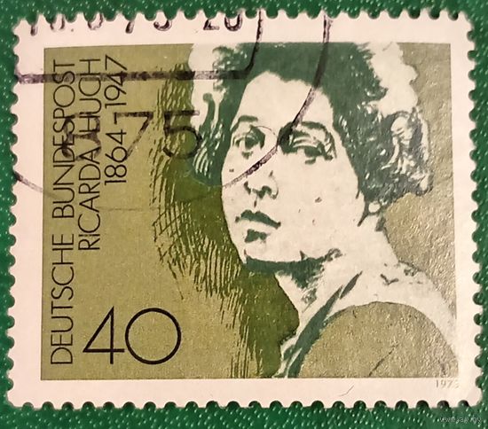 ФРГ 1975. Немецкая писательница Рикарда Хух 1864-1947