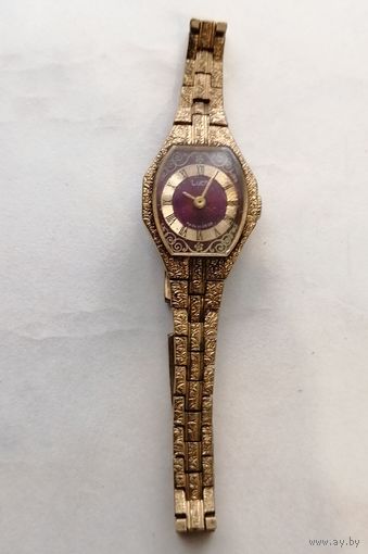 Часы ЛУЧ AU СССР. Браслет исправный. Не на ходу
