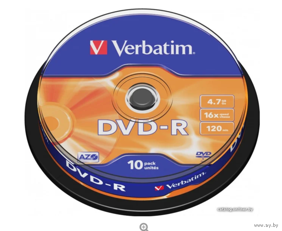 Новый диск Verbatim DVD-R 16х 4.7Gb Минск