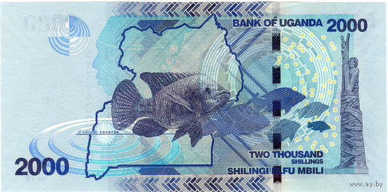 Уганда, 2000 шиллингов, 2021 г., UNC