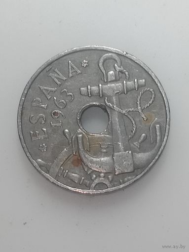 Испания 50 сентимо 1963 года . ( 64 )