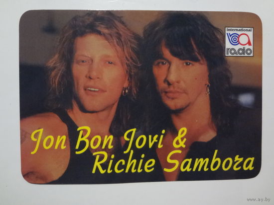 Календарик 1998 г. Джон Бон Джови и Ричи Самбора.