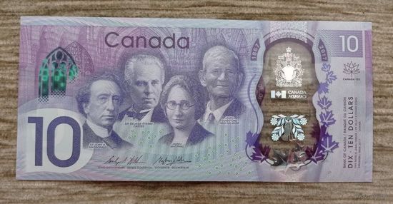 Werty71 Канада 10 долларов 2017 года UNC банкнота 150 лет Конференции