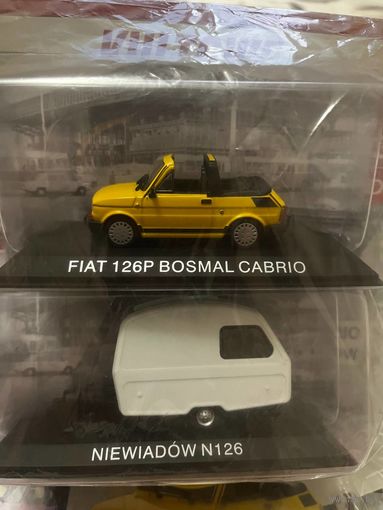 Модели Fiat 126 cabrio+прицеп Niewiadow
