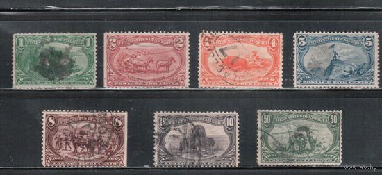 США-1898, (Скотт.285-291), гаш.   , Выставка в Миссисипи, Лошади