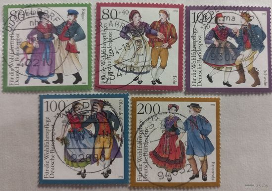 Германия. 1993г. Национальные костюмы.