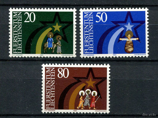 Лихтенштейн - 1983 - Рождество - [Mi. 831-833] - полная серия - 3 марки. MNH.
