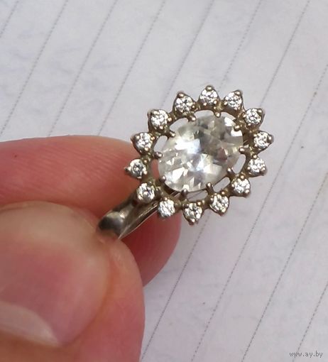 Серьга одиночка.Серебро