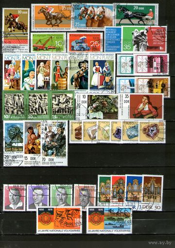 ГДР.СБОРНЫЙ ЛОТ ГАШЕНЫ МАРОК 1974 и 1976 г.!ПОЛНЫЕ СЕРИИ !