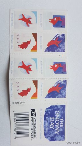 Коллекция марок снежный день USA Post 2016   (комплект(20 штук)