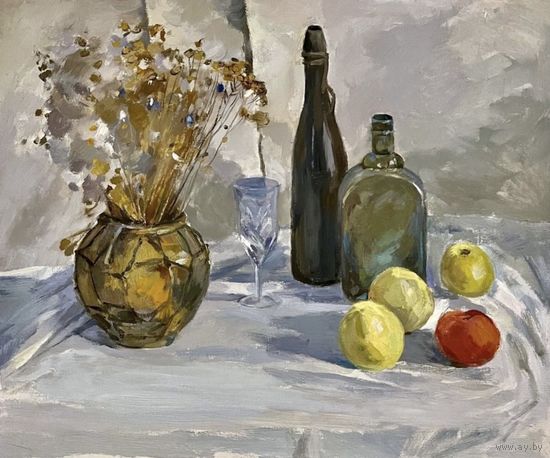 Шарипо П.П. "Восеньскі нацюрморт", 2006г. Х/М. 55х66 см.