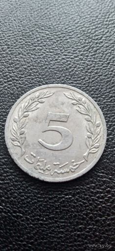 Тунис 5 миллим 1983 г.