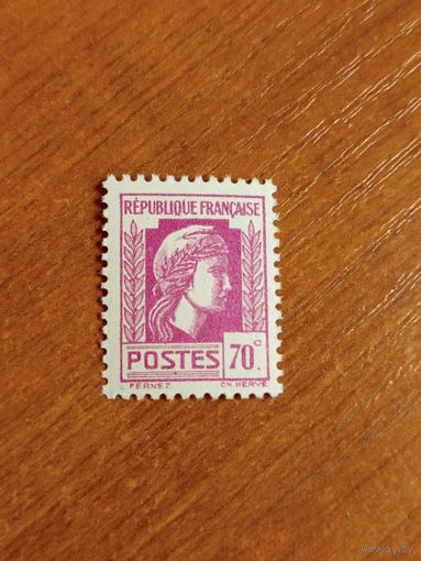 1944-45 Франция Французский Комитет Национального Освобождения Марианна чистая клей MNH** (4-1)