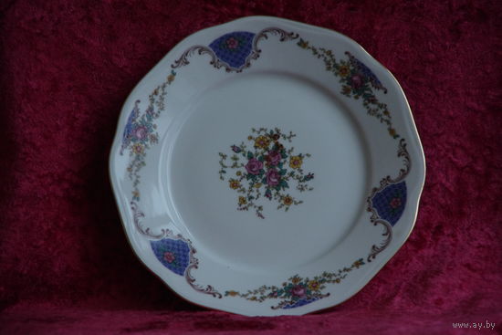 Блюдо ( Богемия ) 23,5 см ( целое )