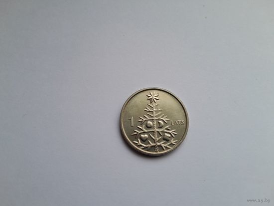 1 лат 2009 года. Латвия. Ель. UNC