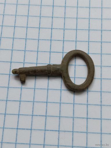 Старинный ключик, бронза.