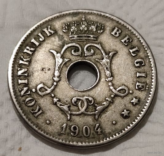 Бельгия 10 сантимов, 1904 (14-6-12)