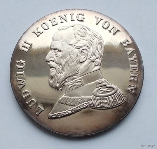 Короли Германии. Королевство Бавария 1806-1918. Людвиг III. Серебро 999. Проба.