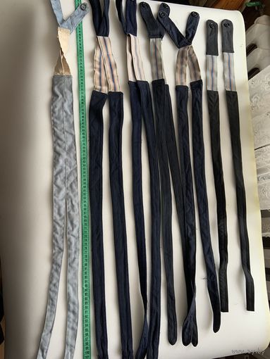 6 уже редких советских комплектов  на родных резинках для фиксации летних брюк пилотов и тех.состава. Цена за 1.