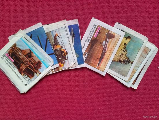 Вкладыши Lazer. 13 штук.