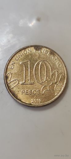 Аргентина 10 песос 2019
